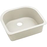 エルケイ住宅用elxsu2522rt0エルケイクォーツLuxeシングルボウルアンダーマウントシンク、リコッタ、25 " x 22 " x 8 – 1 / 2 "