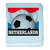 CafePress – オランダFootball Baby Blanket – スーパーソフトベビー毛布、新生児おくるみ ブルー 055456977025CD2