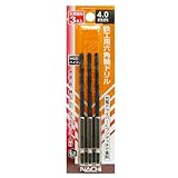 ナチ(NACHI) 六角軸鉄工ドリル3本組 4.0ミリ (金属・金工)
