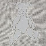 (セラナ) Selana オーガニックコットン透かし編みブランケット　くま　ナチュラル ワンサイズ(約80×80cm)