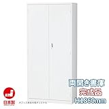 SCB-H36_書庫 キャビネット 完成品【両開き書庫】A4ファイル対応 サイズ：W880×D380×H1726 オフィス家具市場オリジナル【日本製】オフィス 収納 書棚 戸棚 事務所 ホワイト