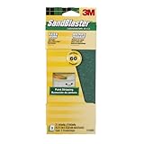 3 M SandBlasterペイント剥離Sandpaper、60-grit、5-sheet