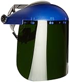 Sellstrom 39150 Blue Plastic Crown Face Shield with IR Shade 5 Window and Ratchet Headgear by Sellst