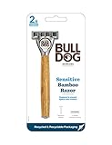 Bulldog(ブルドッグ) センシティブ バンブーハンドル ホルダー(刃付き+替刃1コ入) 竹製 髭剃り カミソリ