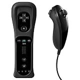 Kycola SL38 Wii Remote Controller And Nunchuck for Nintendo Wii&Wii U-Black [並行輸入品]
