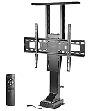 VIVO 電動テレビスタンド 37~65インチスクリーン用 垂直リフト テレビスタンド リモコン付き コンパクトなテレビマウントブラケット MOUNT-E-UP65A