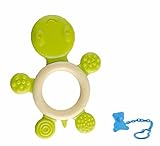 赤ちゃんのおしゃぶり、3-12ヶ月グリーントータスのために安全赤ちゃんの歯のスティック