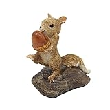 ガーデン オブジェ・置物 （リス・プレゼント） EDC-0550