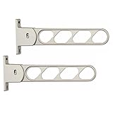 ナスタ(NASTA) 屋外アルミ物干金物 KS-DA403AB-ST ステンカラー 本体: 奥行40cm 2入