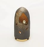 【信楽焼　壱彦】照明(屋外用)　HK-609b　夜のふくろう -YORU NO FUKUROU-　サイズ　直径290mm×高さ580mm