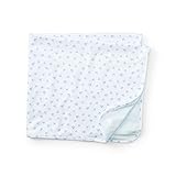 ラルフローレン　Ralphlauren コットンジャージブランケット　ブロックプリント　ホワイト [並行輸入品]