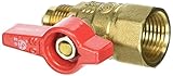 EZ-FLO 60001 Brass Gas Ball Valve-Straight Flare [並行輸入品]