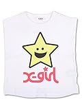 (エックスガール ステージス) X-girl Stages ビッグキラッキー フレンチスリーブT 120cm ホワイト