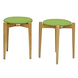 クローバーSX スツール(2脚セット) グリーン色