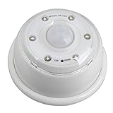 Badouワイヤレス赤外線PIR自動センサーモーション検出器ランプ6 LEDナイトライトホーム屋外の風景ガーデンヤードデッキPathway Lawn ホワイト
