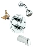 Grohe kts19167 – 34126r-000 Atrioタブとシャワーバルブキット、クローム