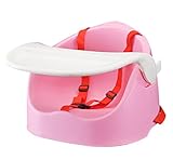 CXYP　 ベビーチェア 　赤ちゃん　テーブルチェア　2WAY　クッション付き　 7ヵ月頃~5歳　実用　子供用 (ピンク)