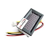 HiLetgo 高精度0.36 "LEDチューブ 5ビットデジタル電圧計 メーターDC0-33.000V 赤