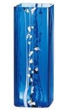 津軽びいどろ 花器角青（大） 【花瓶 花器 フラワーベース 花入 びいどろ ビードロ ガラス 】