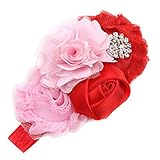 YideaHome ヘアーバンド ベビー 髪飾り 髪留め ローズ 蝶?び カチューシャ かわいい 出産祝い 誕生日 プレゼント 2色セット