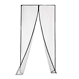 Magnetic Screen Door, BESTOPE Heavy Duty Full Frame Velcro Mesh Keep Bugs Out Let Fresh Air In with 