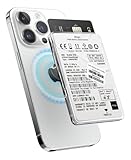 【elago】 MagSafe 対応 カードケース カード 収納 ポケット 薄型 透明 マグセーフ カード入れ マグネット 内蔵 カードホルダー [ 各種 iPhone スマホ スマートフォン 対応 ] monthly elago MAGNETIC CLEAR CARD POCKET ハードディスク