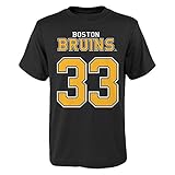 NHL Boston Bruins Zdeno Character Name And Number S / S Tシャツ、Xラージ、ブラック