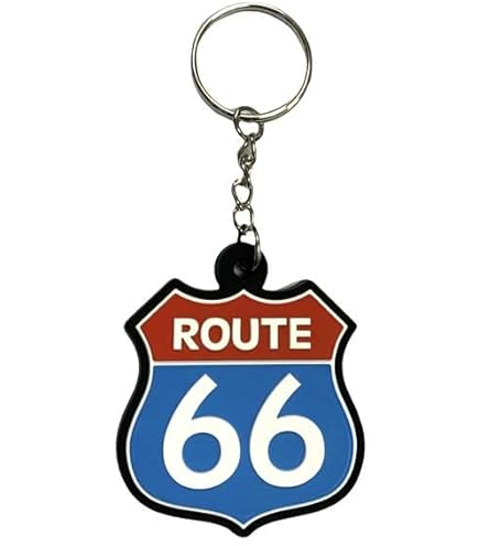 Amazon.co.jp: ラバーキーチェーン 【ROUTE66】 ルート66 キャラクター 