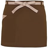 [アイトス] 腰下エプロン(コードレーン配色) 022/ブラウン AZ-8653