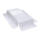 Cambrass 70 x 140 cm Cotbed Quilt/ Bedspread Collection Ter (Grey and White Spotted) by Cambrass