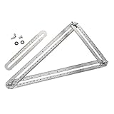 Baoblaze 四方　多角度測定ルーラー　マーキング　テンプレートツール　ステンレス鋼