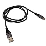 Kaito Denshi(海渡電子) USB 充電ケーブル Type-A → microUSB 1m 灰色 急速充電 データ転送対応 3A