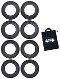 Micro Gainz Calibrated Fractional Weight Plate Set of .25LB-.50LB-.75LB-1LB Plates (8 Plate Set) w/Bag- Designed for Olympic Barbells, Used for Strength Training & Micro Loading, Made in USA