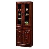 食器棚 大川産 本格 キッチン収納 色/ブラウン