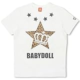 ベビードール ヒョウ柄STARTシャツ 男女兼用 L ホワイト