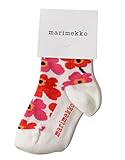 marimekko Kids Unikko ベビーソックス・52169343693(19-21(12cm～13cm)/white×red(col.75))