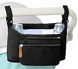 Panegy ベビーカー バッグ 大容量 ポケット 撥水 哺乳瓶 ホルダー おむつポーチ スマートフォン 収納 ベビーカー掛け 多機能 小物入れ バッグインバッグ 30*10*17cm #BK01