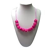 Lil' Jumbl Baby Teething Necklace | Organic Food Grade Silicone | BPA-Free (Violet) [並行輸入品]