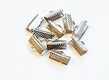 MYmama レース留め 金具 (13mm 10個, シルバー)