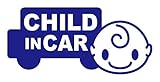 Sticker Shop Haru CHILD ＩＮ CAR ステッカー 車型 ２０cm ブルー