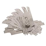 B Blesiya 溶接検査ゲージ　フィレット 検査ルーラ　ステンレス　多機能　