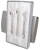 Stephan Baby Keepsake 3 Piece Silver Plated Feeding Set in Satin-Lined Gift Box by Stephan Baby [並行輸