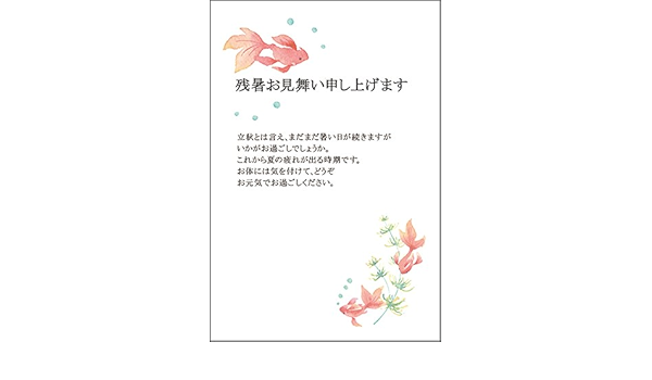 Amazon かもめーる１０枚 残暑見舞いはがき Lst 23 残暑見舞い ハガキ 残暑はがき ポストカード 絵柄付はがき 文房具 オフィス用品