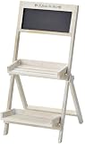 GREEN HOUSE Blacｋboard Stand 黒板付木製スタンド ホワイト 3225/W