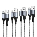 マイクロ usb ケーブル Micro USBケーブル 3A 急速充電 【1m+1m+2m+2m 4本セット】 高耐久 高速データ転送 ナイロン編み 断線防止 柔軟性あり USB-A - Micro-B Galaxy Xperia ps4コントローラー プリンター対応 Android多機種スマホ対応 android充電ケーブル