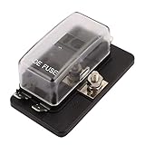 uxcell ヒューズボックス 4ウェイブレードヒューズボックス プラスチック DC32V 100A