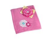 Gift Set Little Bedding by NoJo Tickled Pink Baby Blanket + Hot Pink Flower Baby Headband Bundle [並行