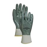 Magid Glove & Safety GP163-8 Magid ROC GP163 Nitrile Fully Coated Gloves 8 White 8 (Pack of 12) [並行輸