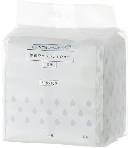 Amazon | 昭和紙工 JEL アルコール 99.9% 除菌ウエットティッシュ 60枚