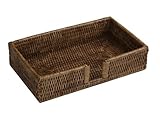 Entertaining with Caspari Rattanゲストタオルホルダー、ブラウン、1-countホームSupplyメンテナンスストア